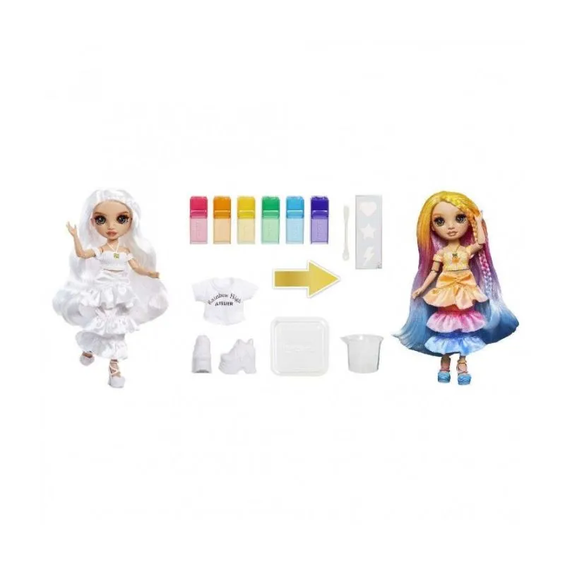 Rainbow High Watercolor & Create DIY Fashion Doll Brown Eyes Tie-Dye