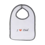 FreeOn Bib I Love Dad White/Grey