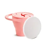 Munchkin C’est Silicone! Snack Catcher with Lid, Coral