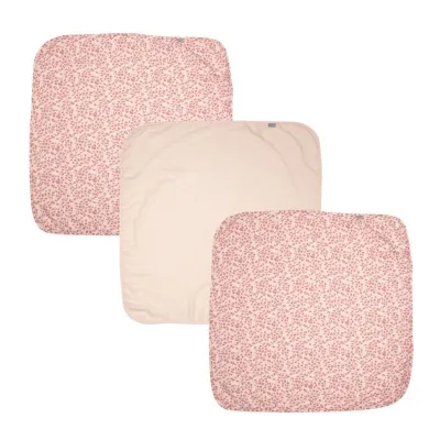 Bebe-jou Muslin towel 70x70 cm 3 pcs. Leopard Pink