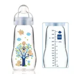 MAM - Feel Good Glass Bottle 260ml - Blue