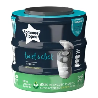 Twist & Click Nappy Disposal Bin Refills x3