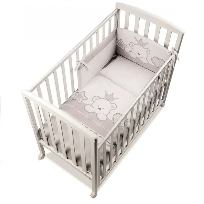 Italbaby Baby Re mantinel with bed linen gray