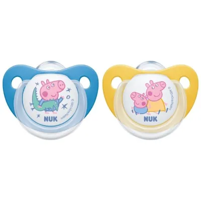 NUK Disney Peppa Pig Soothers Trendline Silicone 18-36m