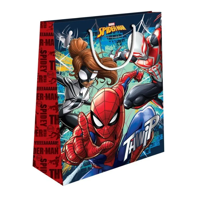 Paper Gift Bag 33x12x45 cm Spiderman with Foil 2Designs