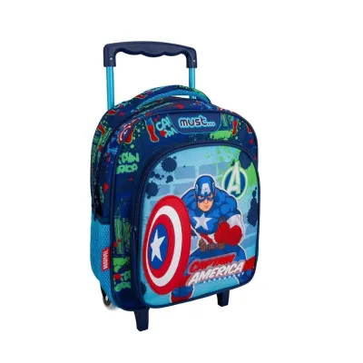 Kindergarten Trolley Bag Avengers Captain America Must 2 cases