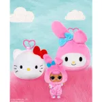 LOL Surprise Loves Hello Kitty Reversible Plush Surprise with Matching LOL Tot and Keychain