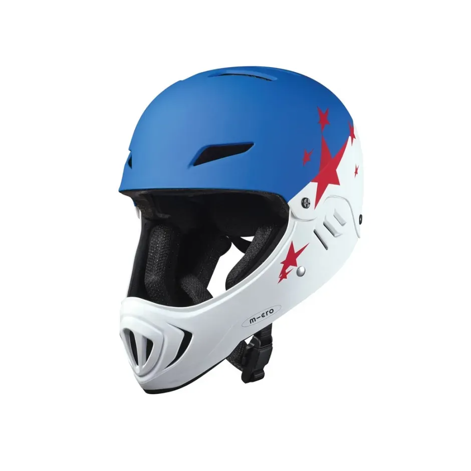 Micro Racing Helmet White/Blue