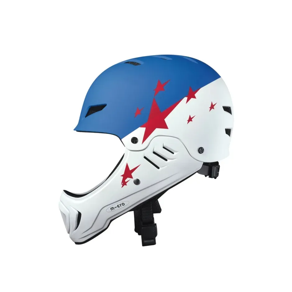 Micro Racing Helmet White/Blue