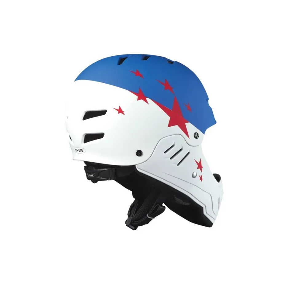 Micro Racing Helmet White/Blue