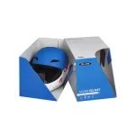 Micro Racing Helmet White/Blue