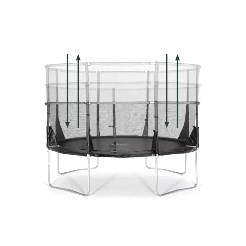 Plum 14ft Space Zone II Evolution Trampoline (Telescopic Pack Down Enclosure)
