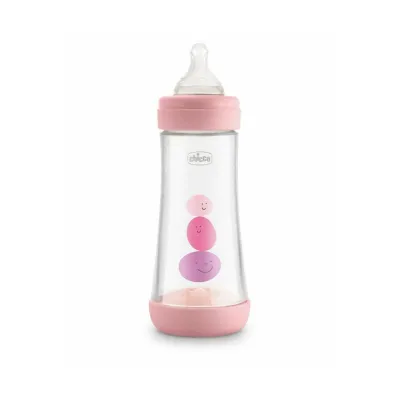 Chicco Plastic bottle Perfect 5 PINK 300ML 4M+