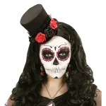 Mini Top Hat With Tulle & 4 Roses