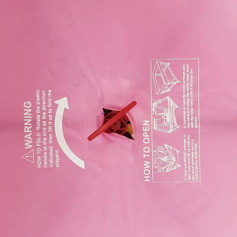Kidsbobo Pink Travel Cot