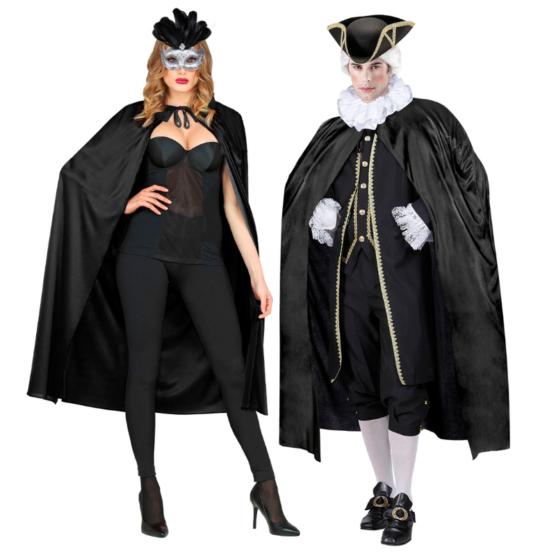 Cape black 136 cm