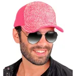Hat Cap Strass Neon Pink