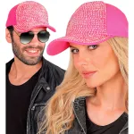 Hat Cap Strass Neon Pink