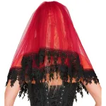 Veil Lace Red
