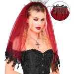Veil Lace Red