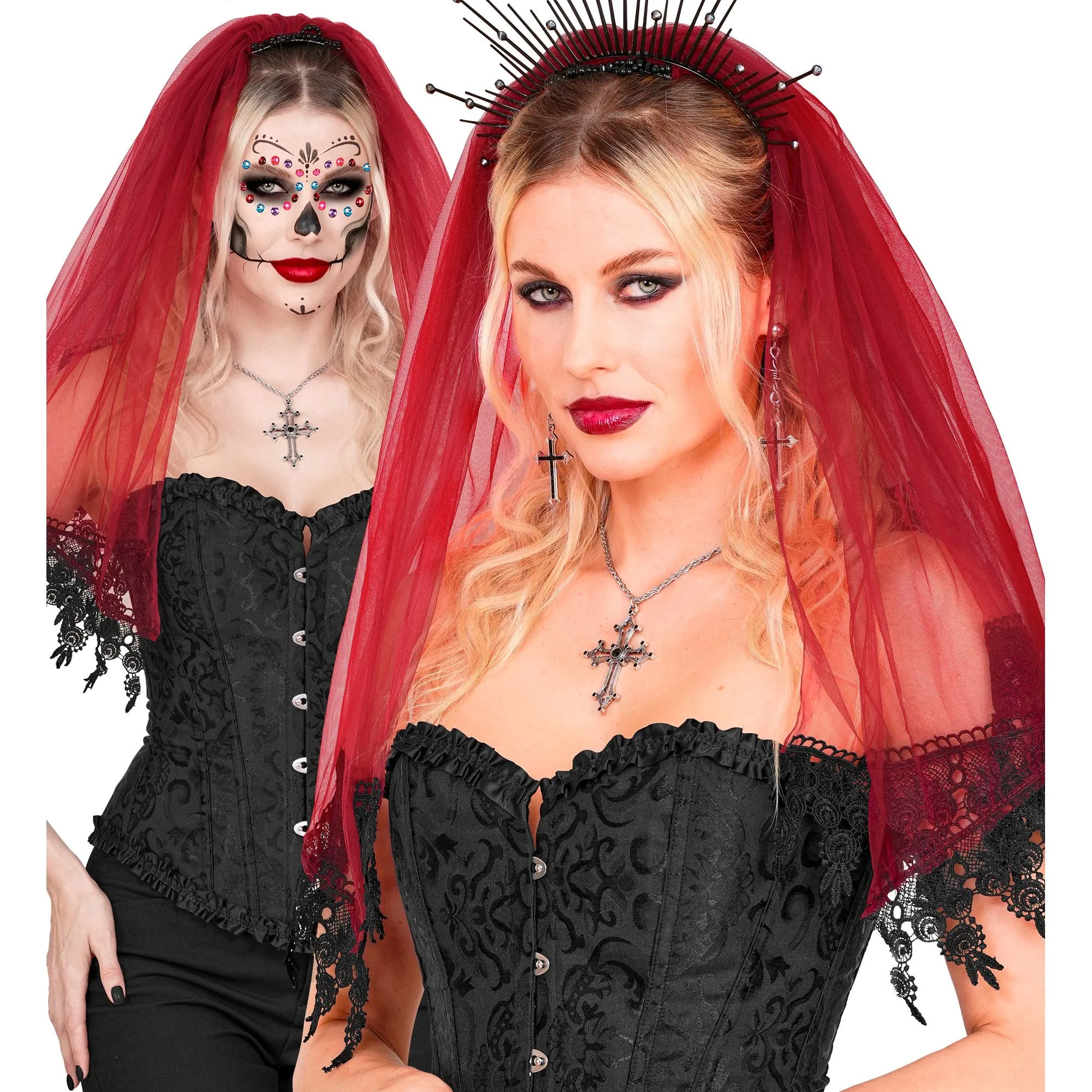 Veil Lace Red