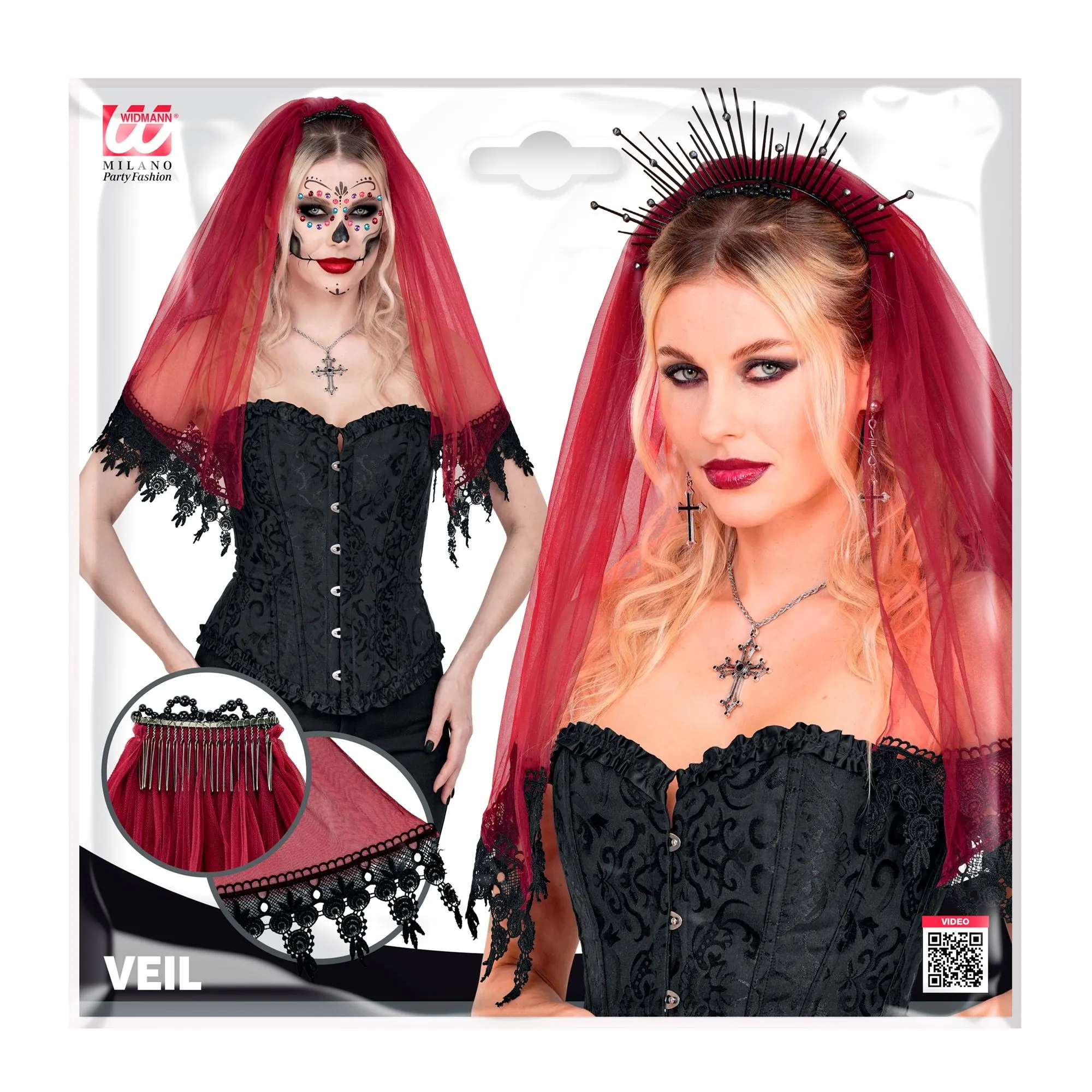 Veil Lace Red