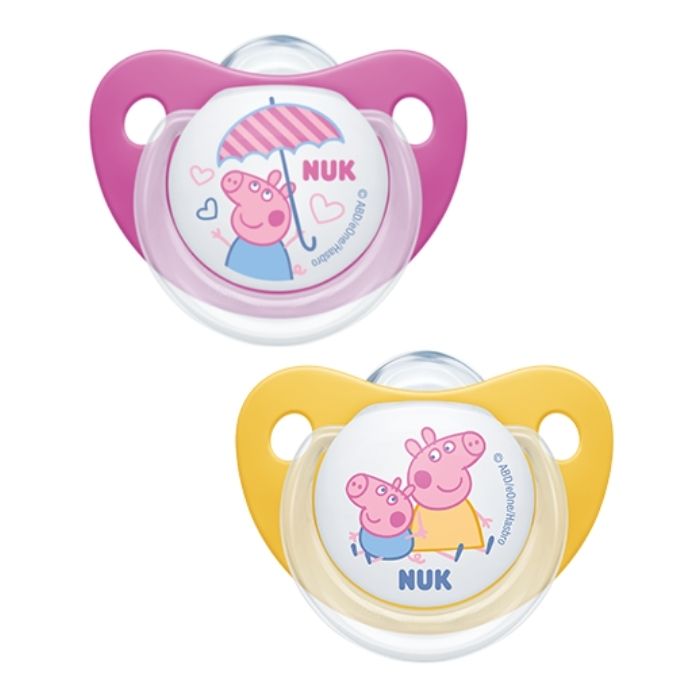 NUK Disney Peppa Pig Soothers Trendline Silicone 18-36m