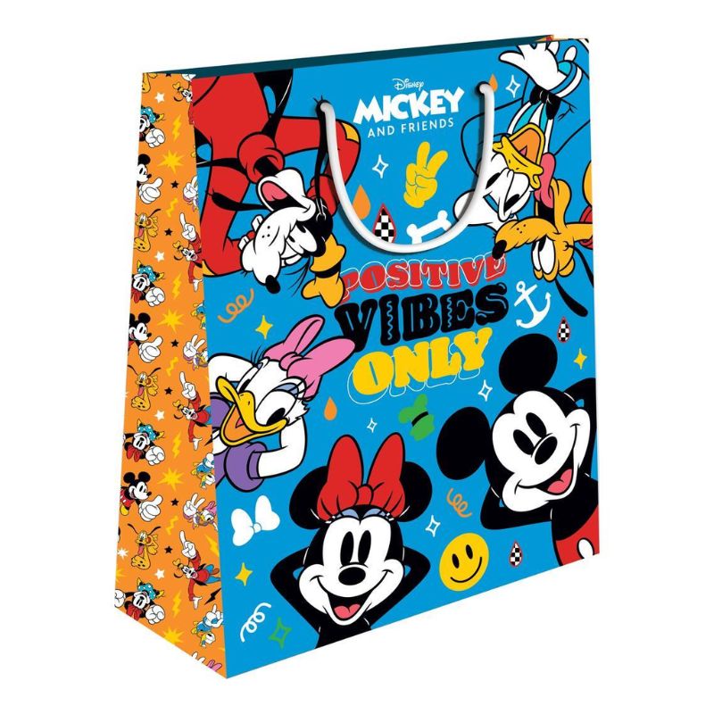 Paper Gift Bag 33x12x45cm Mickey/Minnie 2Designs