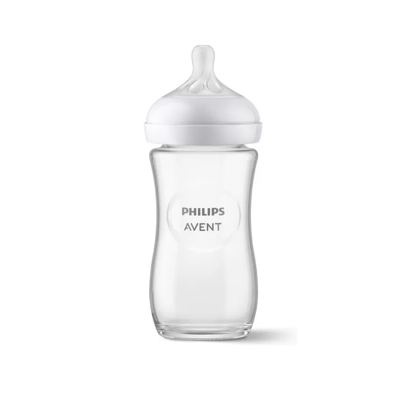 Philips AVENT Natural Response Glass Baby Bottle 240ml