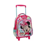 Kindergarten Trolley Backpack Disney Minnie Mouse I Love Rainbow Must 2 Cases