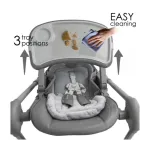 Bebestars High chair-Swing Nuovo 2in1 Grey