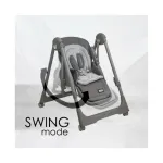 Bebestars High chair-Swing Nuovo 2in1 Grey