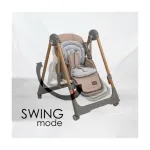 Bebestars High chair-Swing Nuovo 2in1 Mocha