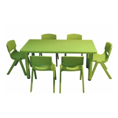 Rectangular Plastic Table - Green