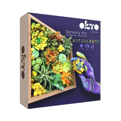 Wood&Craft DIY Succulents TM OKTO 21*21 cm Energy