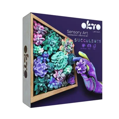 Wood&Craft DIY Succulents TM OKTO 21*21 cm Tenderness
