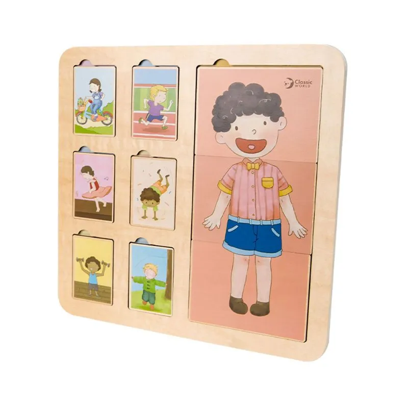 Classic World Wooden Puzzle Body, 19pc.