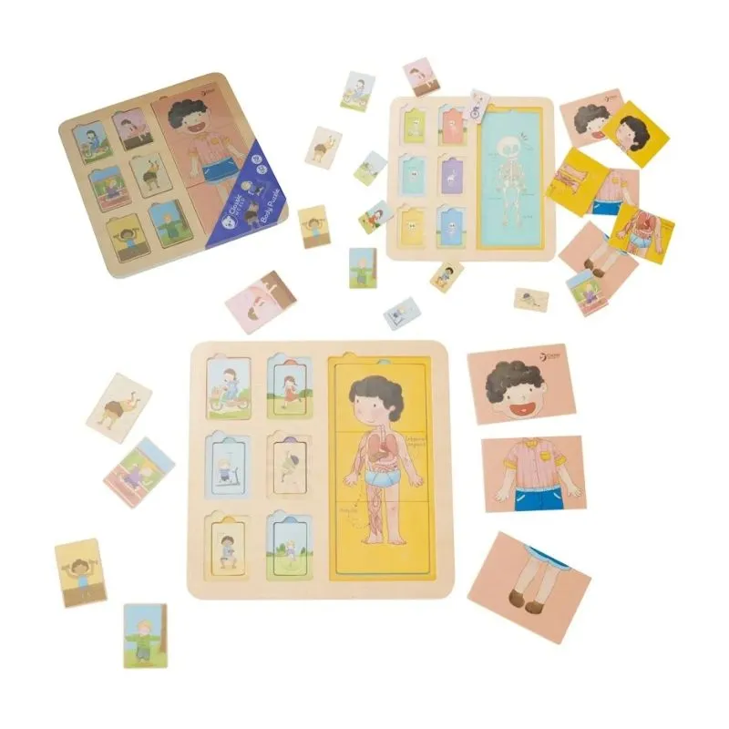 Classic World Wooden Puzzle Body, 19pc.