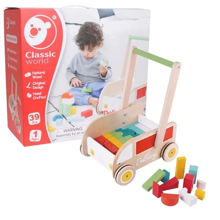 Classic World Toys Truck Walker with Blocks