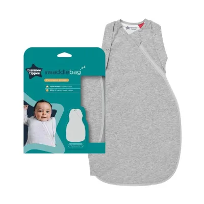 Tommee Tippee The Original Grobag Sky Grey Marl Swaddlebag 1.0Tog 0-3M