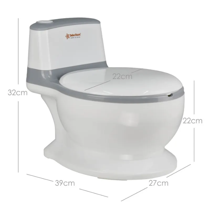 Bebe Star Potty Trainer Toilet Grey