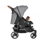Bebe Star Twin Baby Stroller Double Trouble Grey