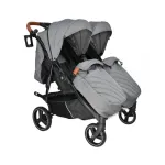 Bebe Star Twin Baby Stroller Double Trouble Grey