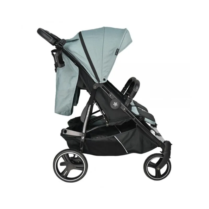 Bebe Star Twin Baby Stroller Double Trouble Petrol