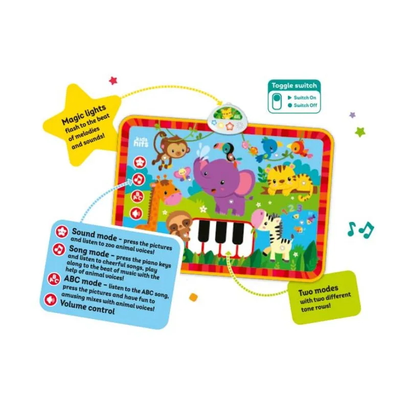 Kids Hits Light and Sound Mat Musical Zoo