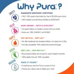 Pura Kiki 11oz Straw Stainless Steel Bottle (Straw / Aqua Sleeve)