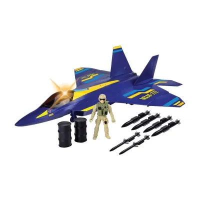 Motor Max Battle Zone Electronic F-22 Raptor Fighter Jet