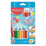Maped Color'Peps Color Jumbo Size Pencil Set - 12 Pieces