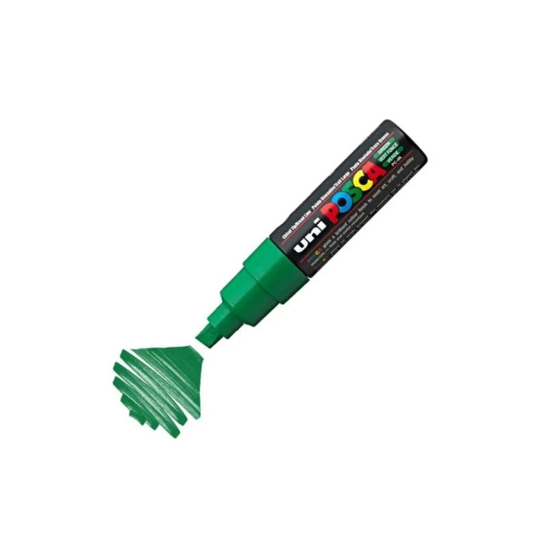 Uni Posca Paint Marker Bold Chisel Tip 8.0mm PC-8K Green
