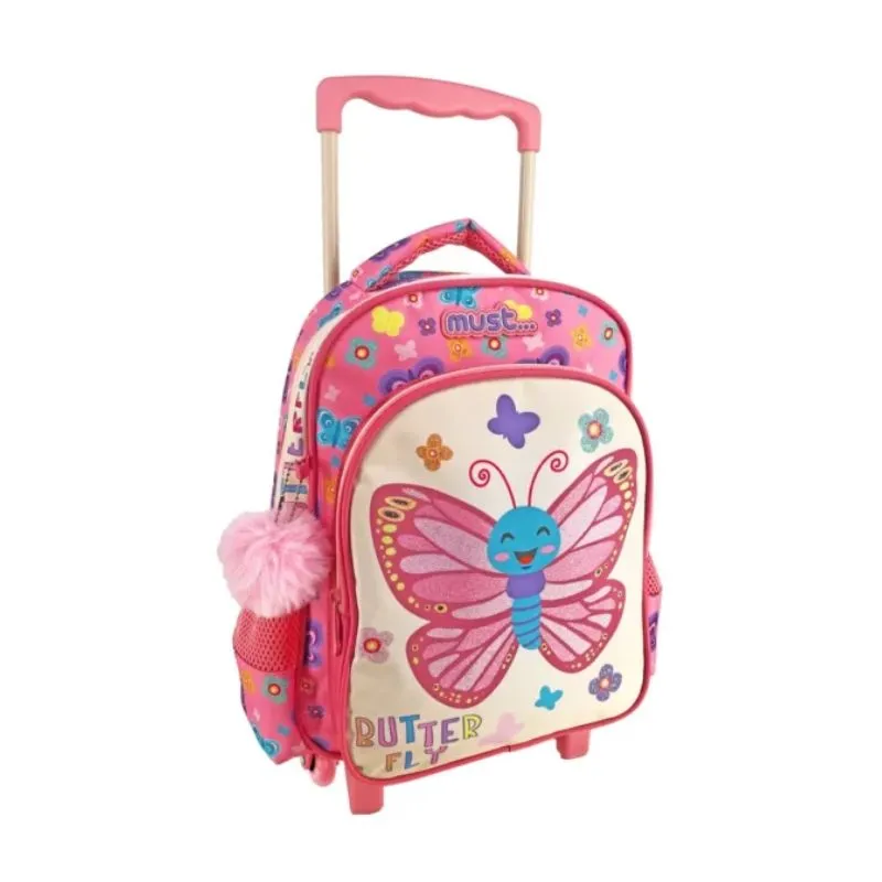 Kindergarten Trolley Bag Must Butterfly with 2 cases